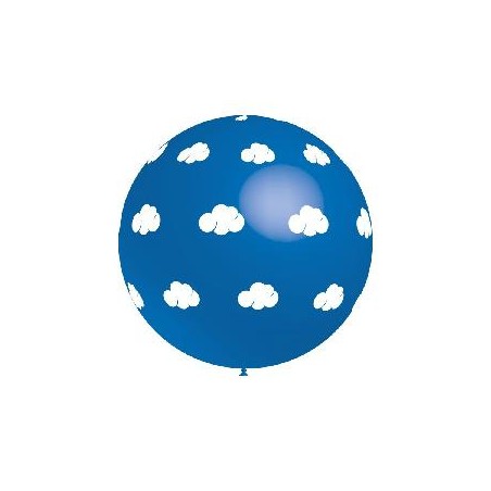 -GLOBO AZUL NUBES BLANCAS 286 CM