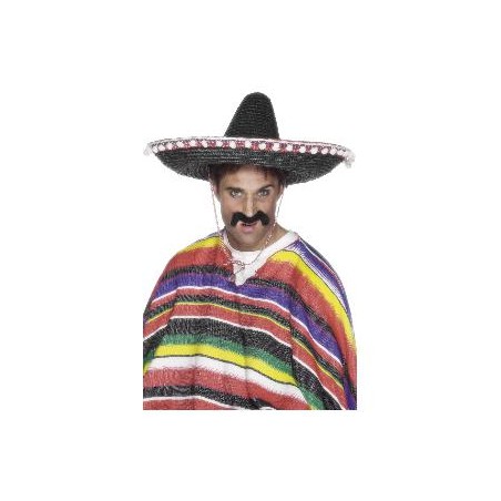 -SOMBRERO DE PAJA, NEGRO