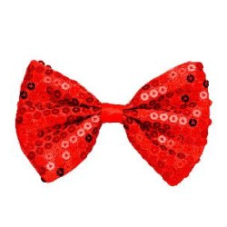 -PAJARITA LENTEJUELAS ROJA