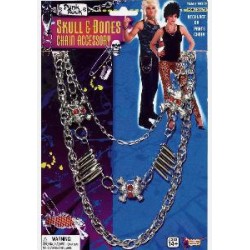 -COLLAR PUNK CON HUESOS Y CALAVERAS
