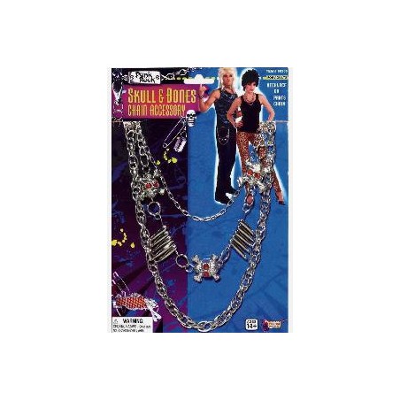 -COLLAR PUNK CON HUESOS Y CALAVERAS