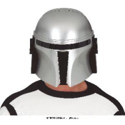 CASCO PLATEADO SOLDADO ESPACIAL