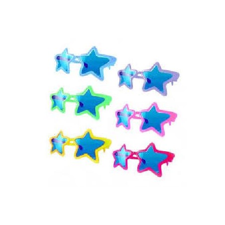 GAFAS ESTRELLA COLORES VARIADOS GIGANTES