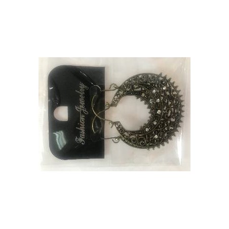 PENDIENTE CANASTA COLOR BRONCE