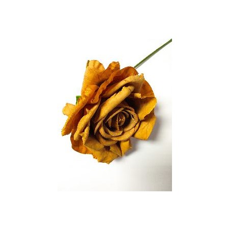 FLOR FLAMENCA AMARMOLADA MOSTAZA 11*11