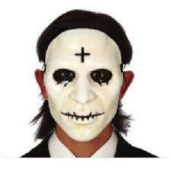 -MASCARA HOMBRE CON CRUZ PVC