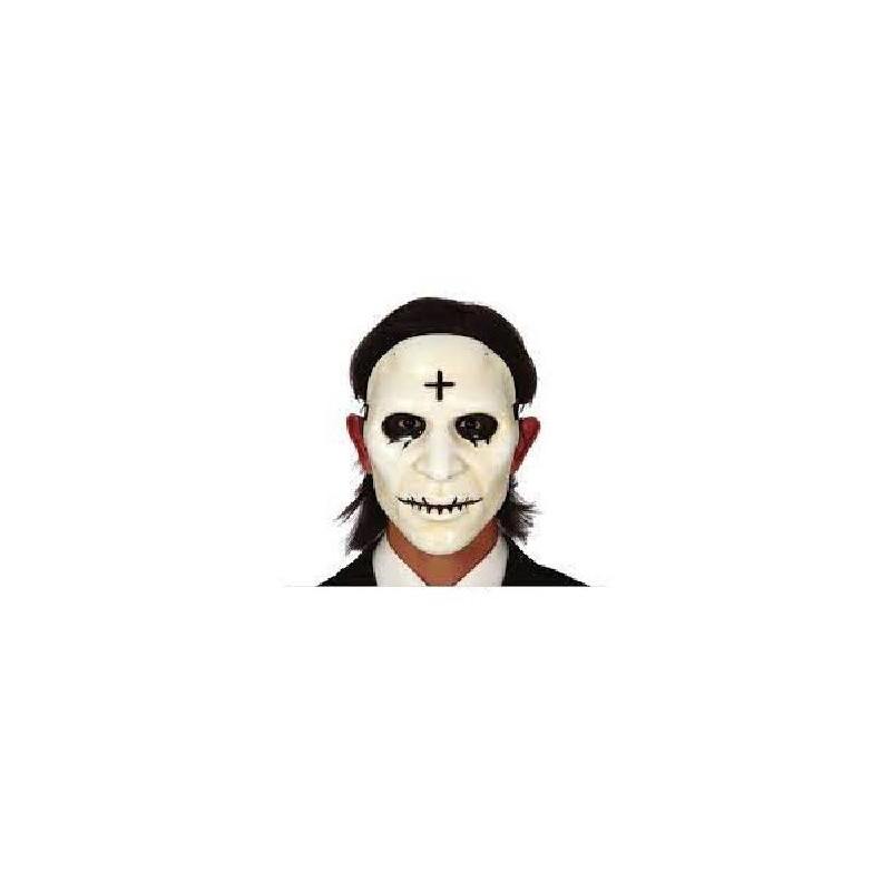 -MASCARA HOMBRE CON CRUZ PVC