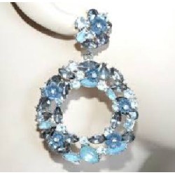 PENDIENTES DE ARO JOYA PIEDRAS RONDELLE