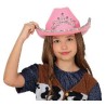 -SOMBRERO COWBOY FIELTRO ROSA, INFANTIL