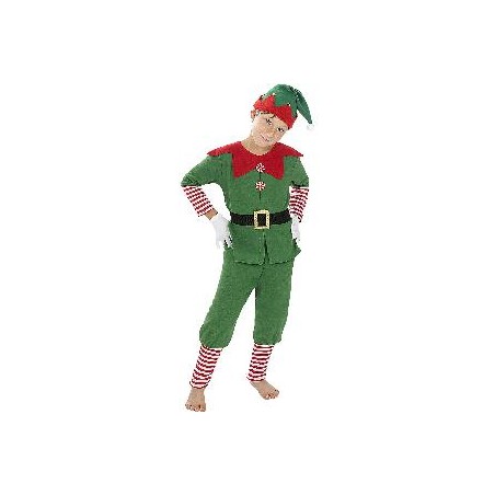 -DISFRAZ ELFO NAVIDEÑO UNISEX 5-6 AÑOS