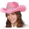 -GORRO COWBOY ROSA CON BOA