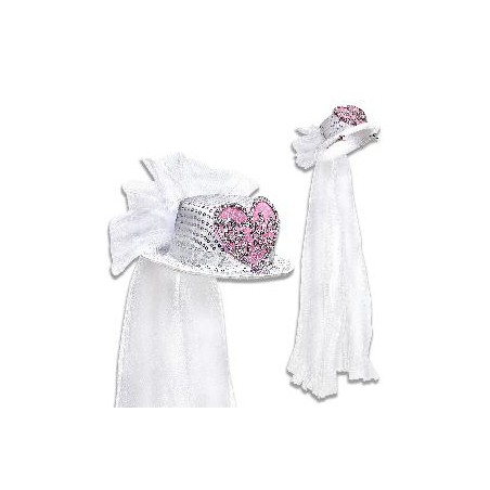 TOCADO CON SOMBRERO DE NOVIA