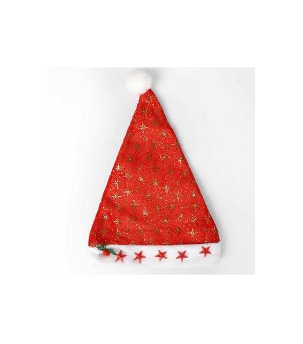 -GORRO PAPA NOEL LUCES - LUNA-ESTRELLA