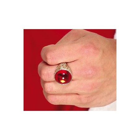 -ANILLO DORADO CON RUBI