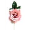 FLOR FLAMENCA PEQUEÑA ROSA PALO