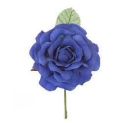 FLOR FLAMENCA PEQUEÑA AZUL