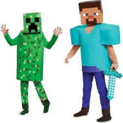 -DISFRAZ MINECRAFT AZUL 11-14