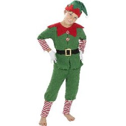 -DISFRAZ ELFO NAVIDEÑO UNISEX 7-9 AÑOS