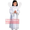 -DISFRAZ ANGEL CON ALAS 5-6 AÑOS