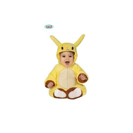 -DISFRAZ CHINCHILLA ELECTRICA ( PICACHU) 6-12 M