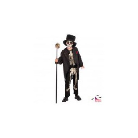 -DISFRAZ ESQUELETO MUERTE 2-3 AÑOS