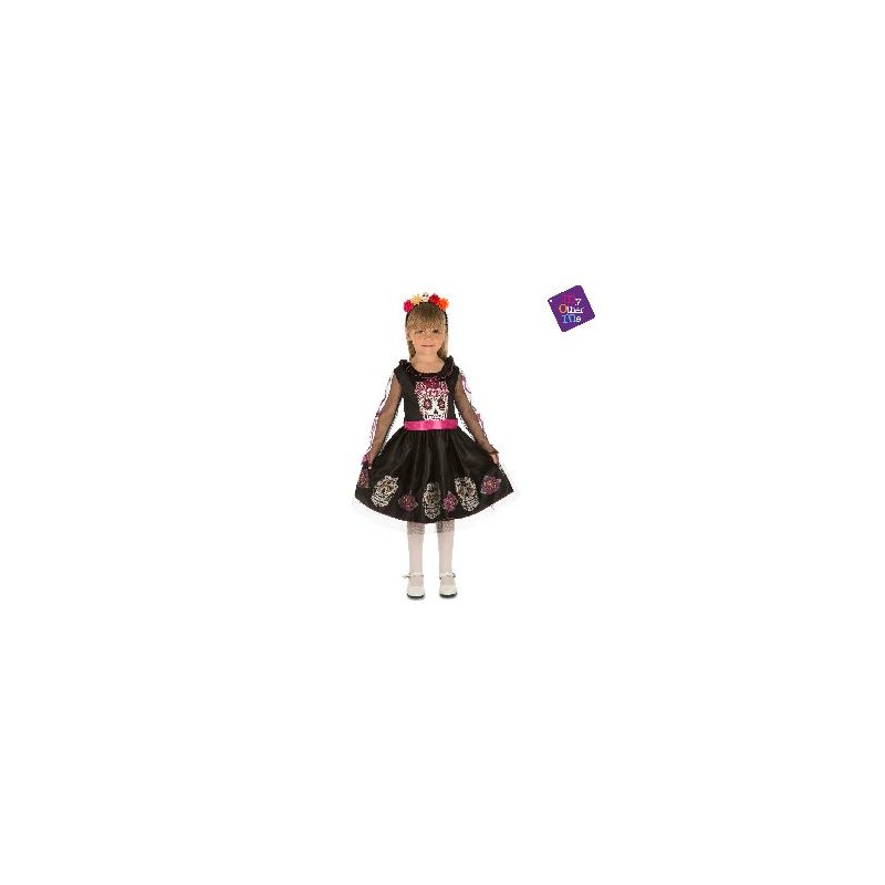 -DISFRAZ CATRINA 7-9 AÑOS