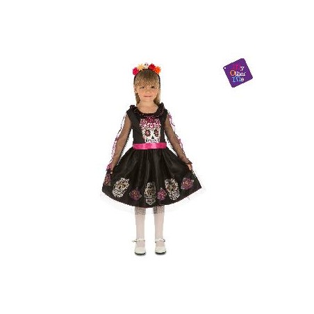 -DISFRAZ CATRINA 7-9 AÑOS