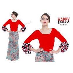 -CUERPO FLAMENCO ROJO FLORES 42