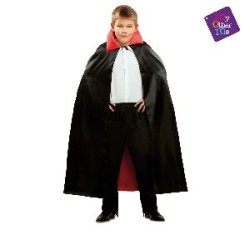 -CAPA NEGRA CUELLO ROJO INFANTIL