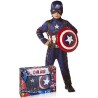 DISFRAZ CAPITAN AMERICA +ESCUDO-MASCARA 5-7
