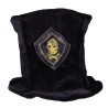 -SOMBRERO COPA TERCIOPELO CALAVERA NEGRO