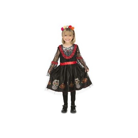 -DISFRAZ SEÑORITA CATRINA 5-6 AÑOS