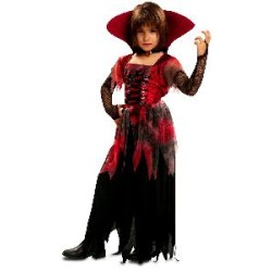-DISFRAZ VAMPIRESA GOTICA 3-4 AÑOS