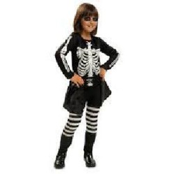 -DISFRAZ ESQUELETO NIÑA 3-4 AÑOS