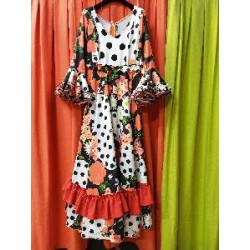 -VESTIDO AINHOA LICRA FONDO FLORES 44