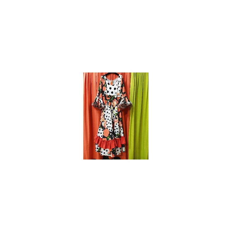 -VESTIDO AINHOA LICRA FONDO FLORES 44