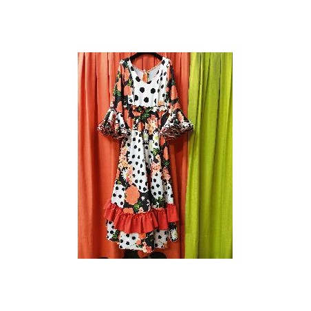 -VESTIDO AINHOA LICRA FONDO FLORES 44