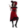 -DISFRAZ CABARETERA ROJO T- U