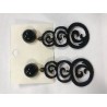 PENDIENTES LARGO RESINA NEGRO
