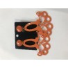PENDIENTES LARGOS NARANJA
