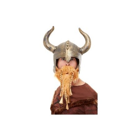 CASCO VIKINGO CON BARBA