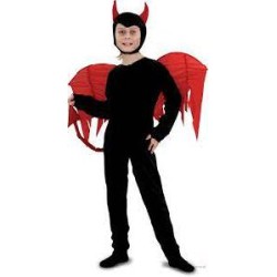 -DISFRAZ DIABLO NEGRO UNISEX 7-9 AÑOS