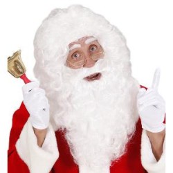 -PELUCA Y MAXI BARBA BLANCA