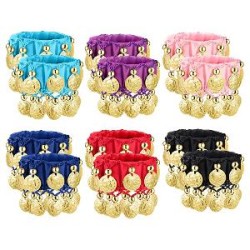 -PULSERA MONEDAS COLORES SURTIDOS