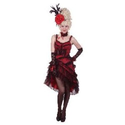 -VESTIDO CAN CAN BURLESQUE SALOON WESTERN XXL
