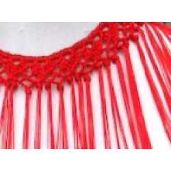 FLECO CUELLO RECTO ROJO