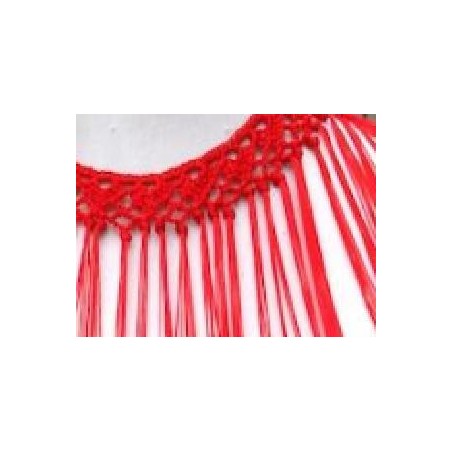 FLECO CUELLO RECTO ROJO