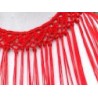 FLECO CUELLO RECTO ROJO