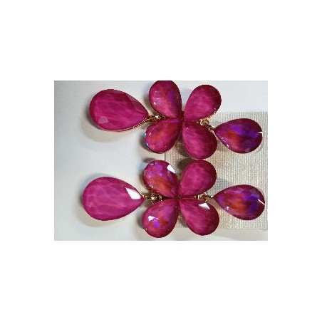 PENDIENTES RACIMO CRISTA JOYA BUGANVILLA