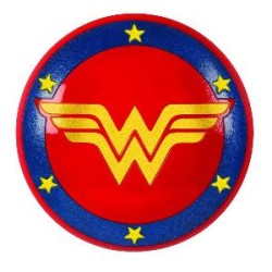 -ESCUDO WONDER WOMAN GLITTER INFANTIL